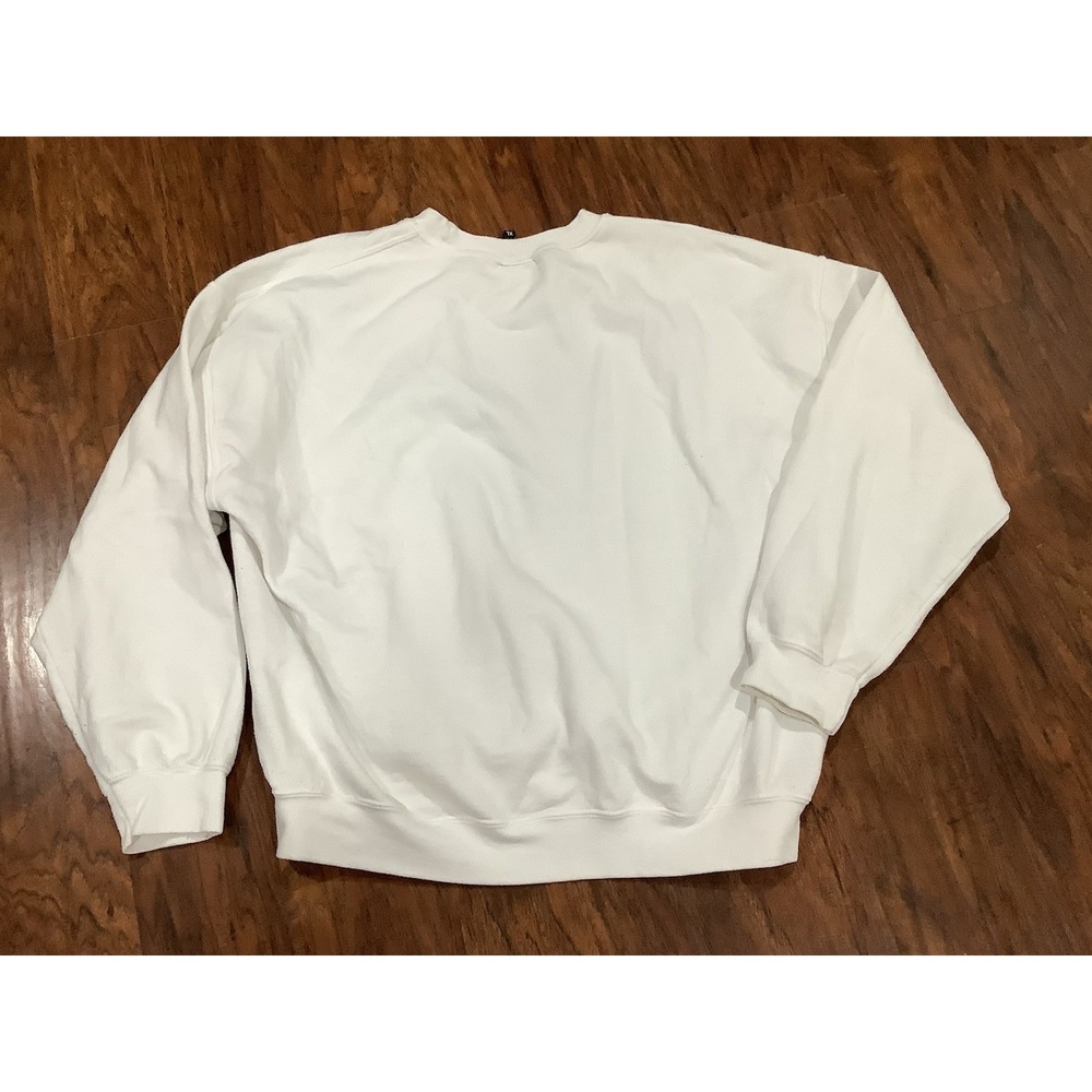 Civil regime white crewneck sweater size xl - Picture 2 of 8